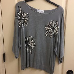 98% Rayon 2% Polyester black/silver glitter